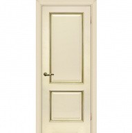 Дверь межкомнатная Мариам Мурано-1 экошпон Магнолия багет с тиснением патина золото 1900х600 мм